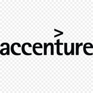 Accenture logo with greater than symbol