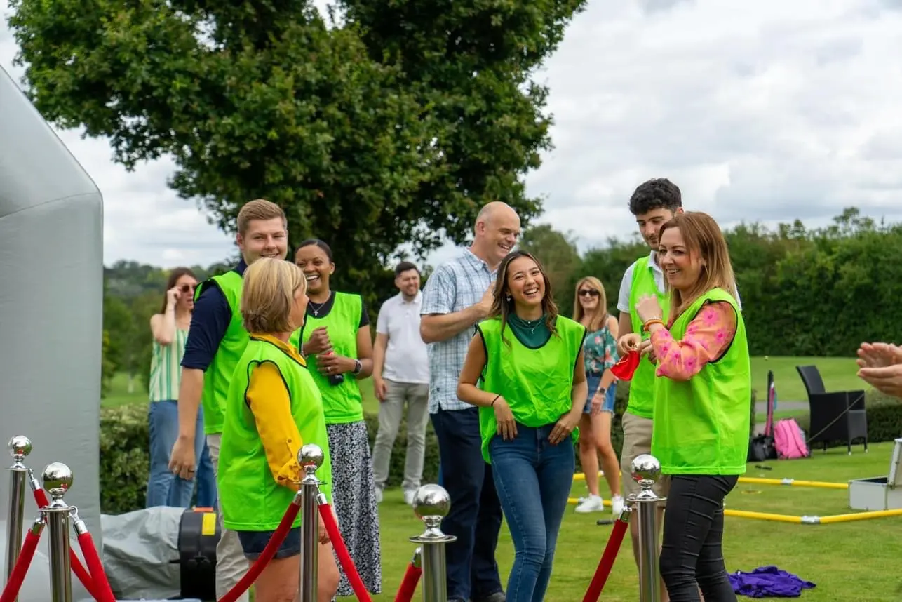 Company Away Day people in a group laughing