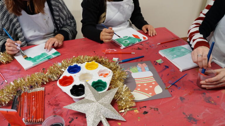 Festive Four Quarters Canvas Art