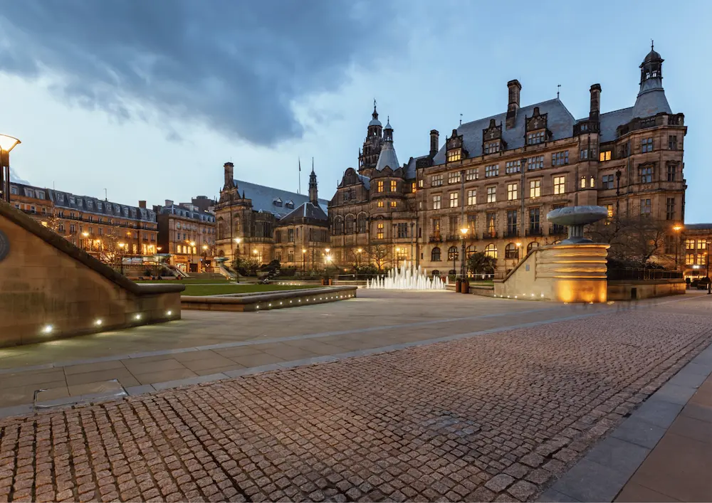 sheffield christmas party view of sheffield millennium square