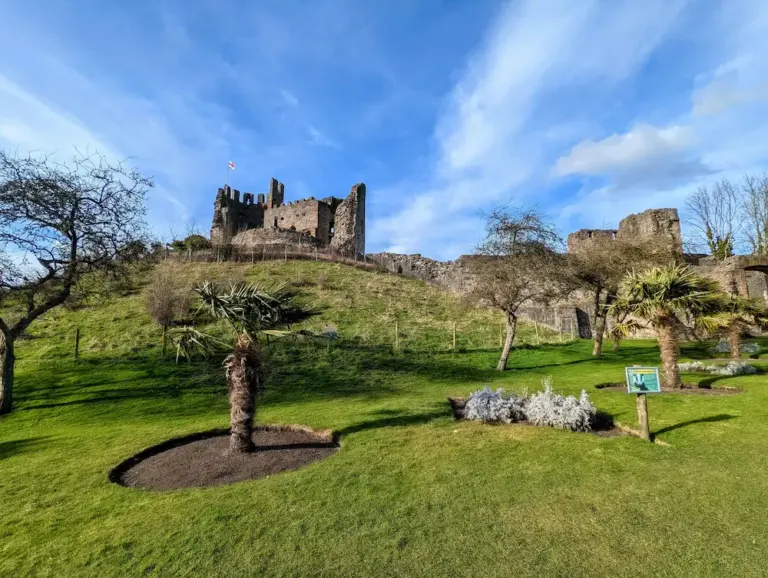 Ruined Dudley Castle fortification in the town of Dudley, West Midlands, England