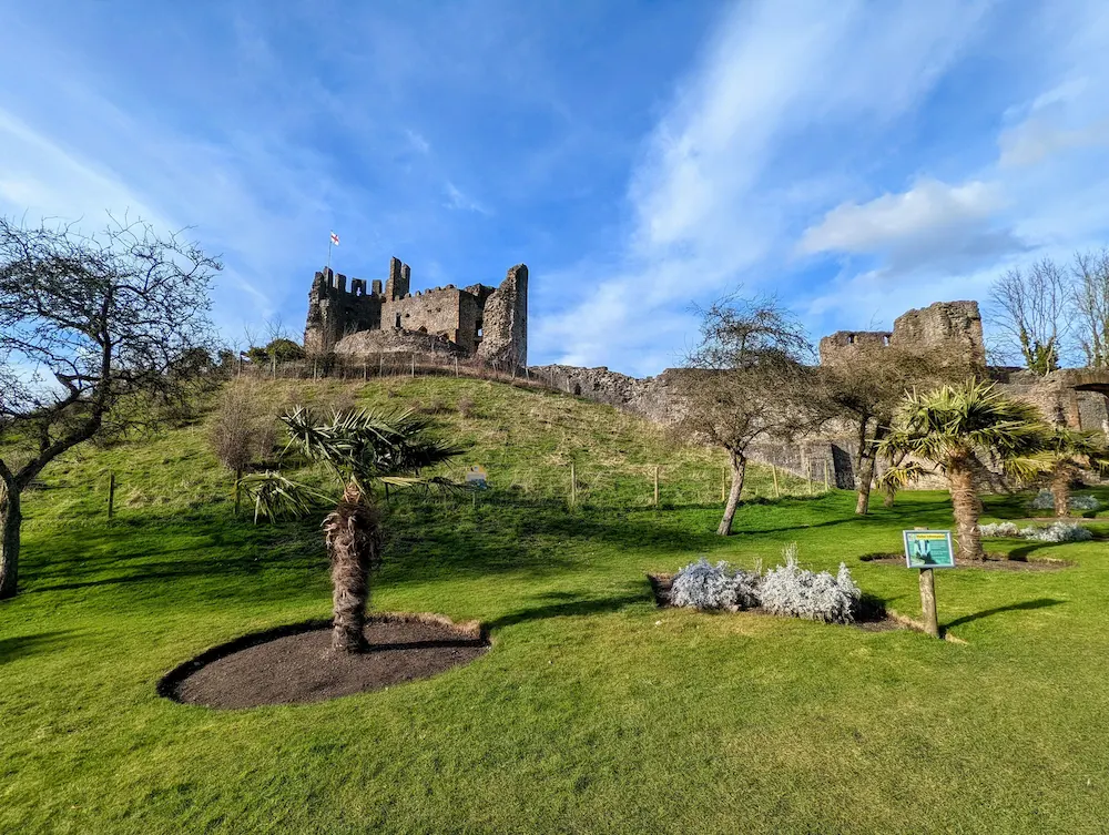 Ruined Dudley Castle fortification in the town of Dudley, West Midlands, England