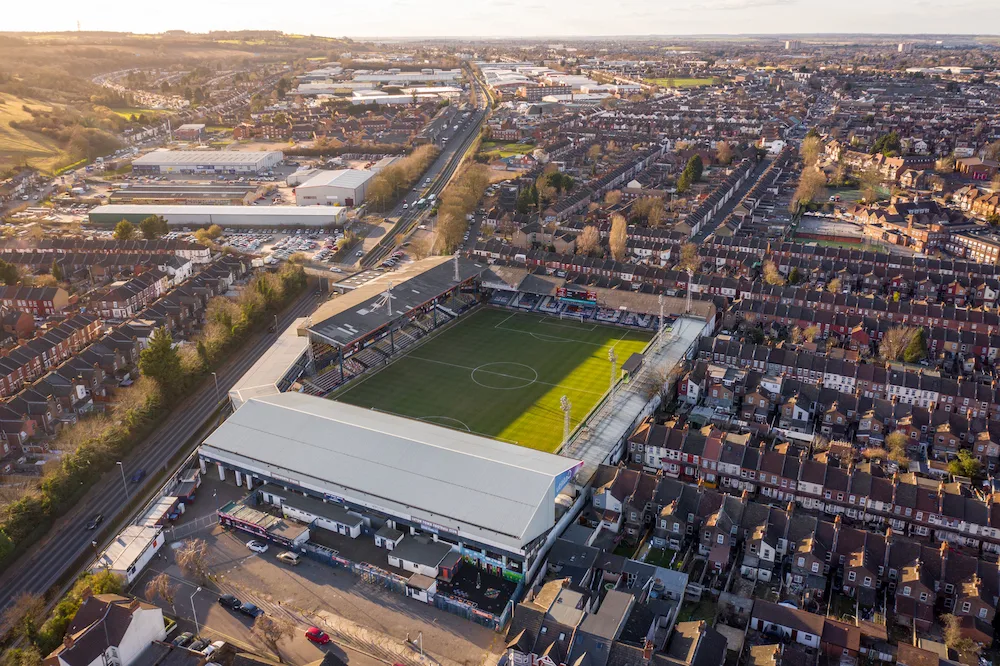 luton football stadium aerial view