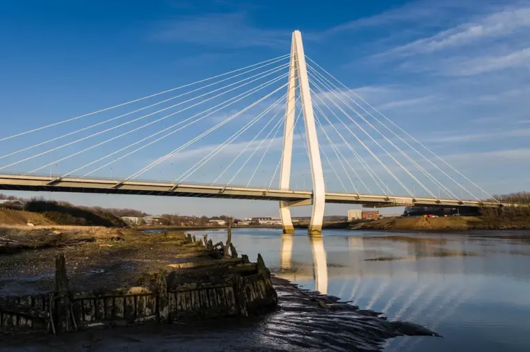 Northern Spire Bridge in Sunderland, North East England